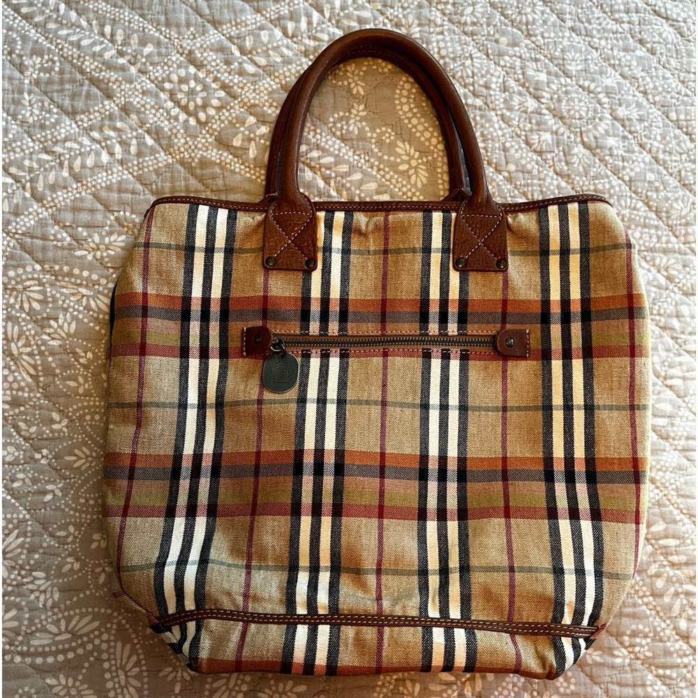 Burberry Nova Check Linen Bag